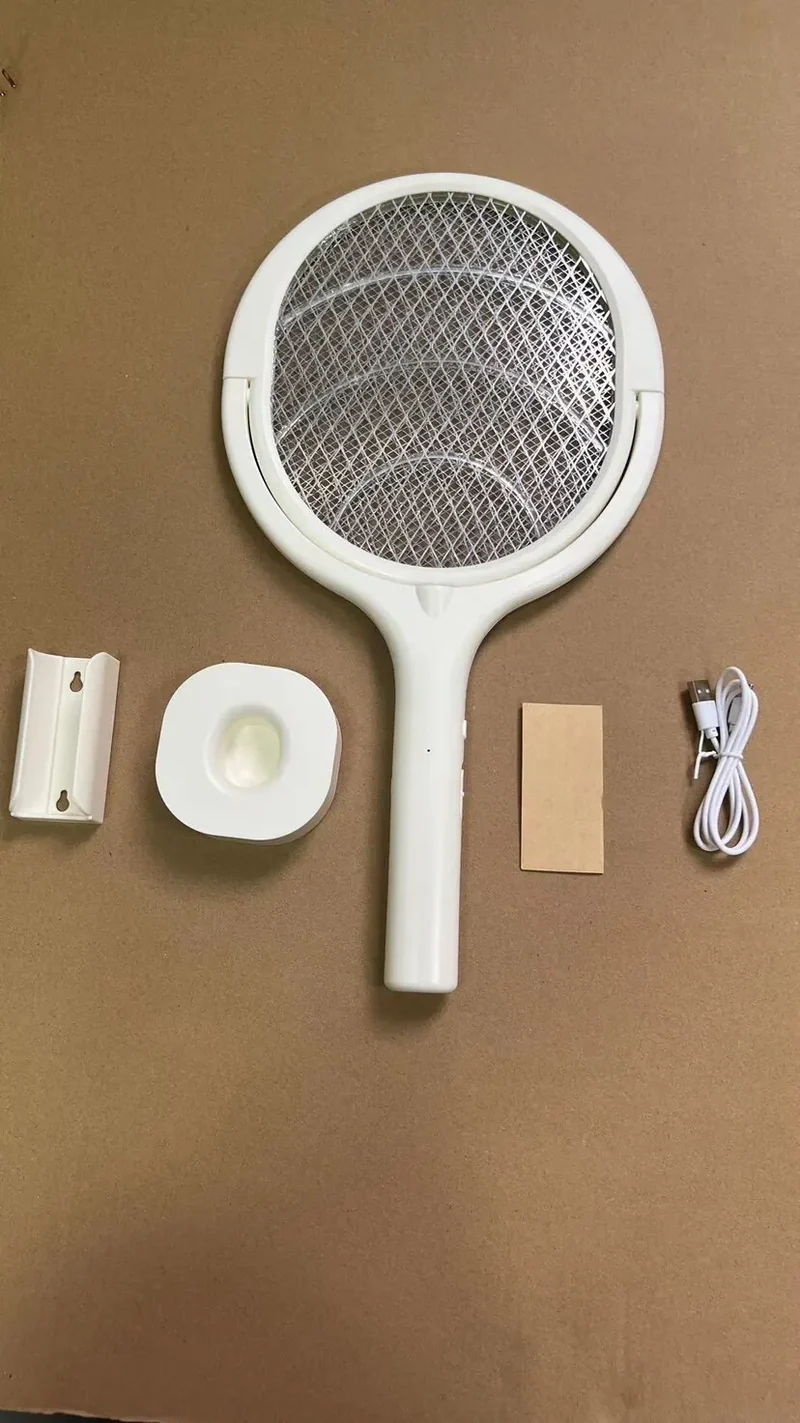 5 in 1 Mückenklatsche Elektrische Fliegenklatsche Insektenfalle Akku UV-Licht