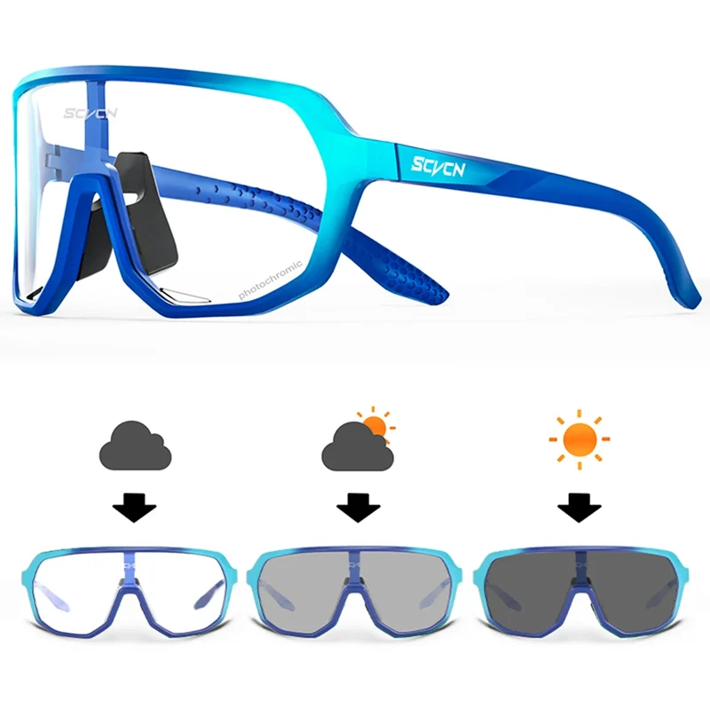 Fahrradbrille Klare Sonnenbrille polarisierte Brille Multi Spiegelbrille UV400