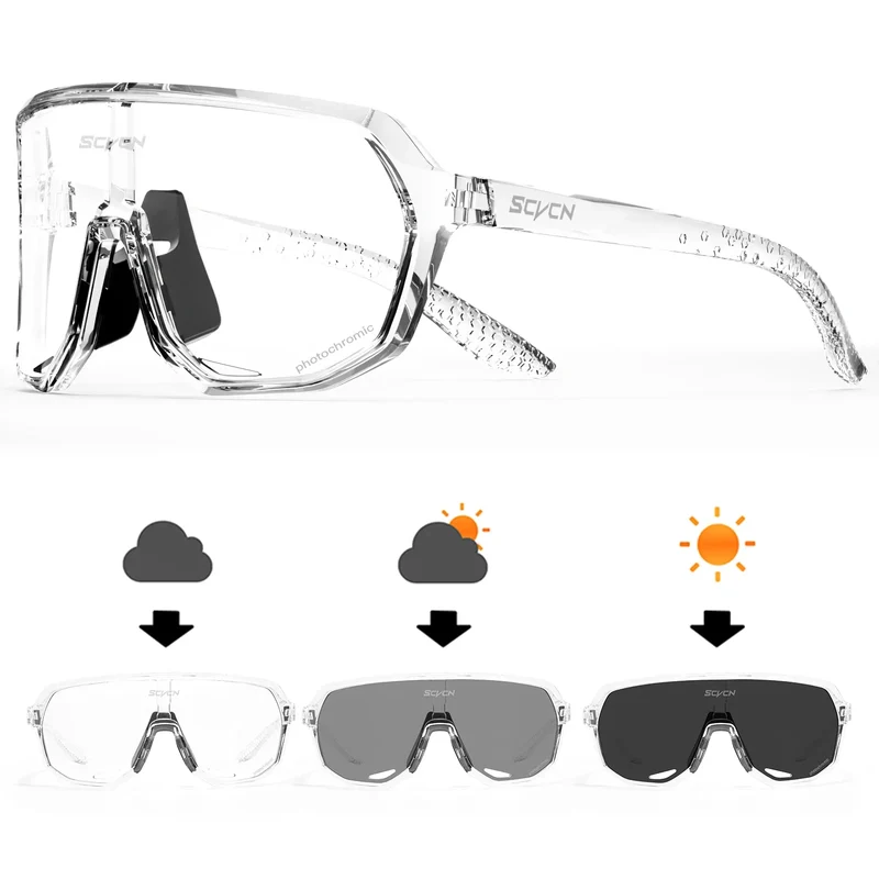 Fahrradbrille Klare Sonnenbrille polarisierte Brille Multi Spiegelbrille UV400