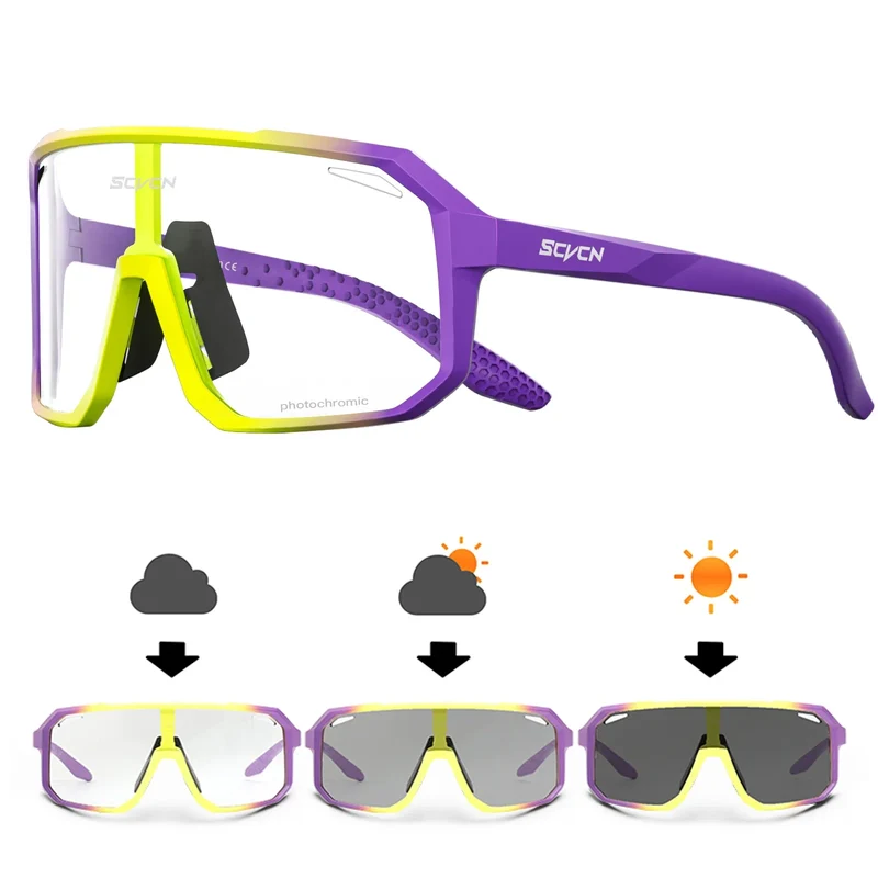 Fahrradbrille Klare Sonnenbrille polarisierte Brille Multi Spiegelbrille UV400