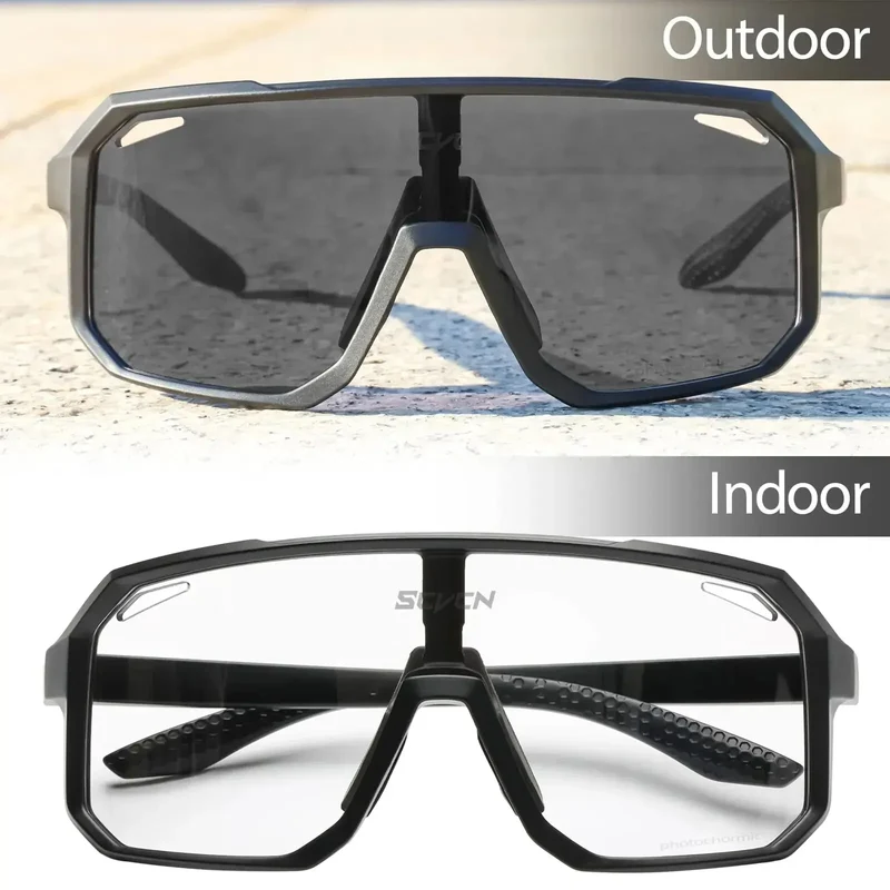 Fahrradbrille Klare Sonnenbrille polarisierte Brille Multi Color Spiegelbrille