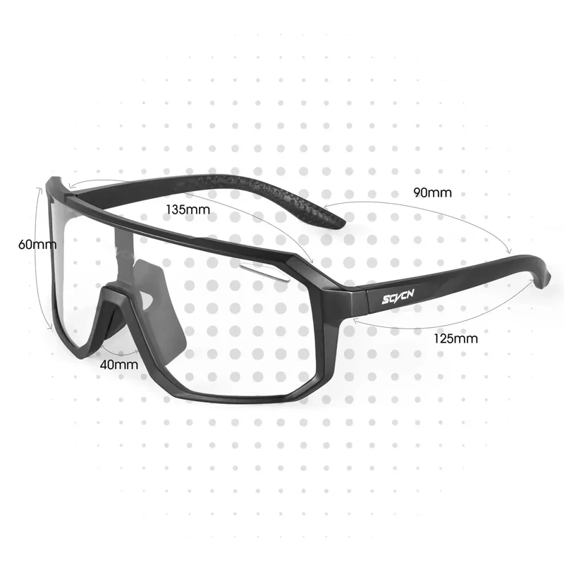 Fahrradbrille Klare Sonnenbrille polarisierte Brille Multi Color Spiegelbrille