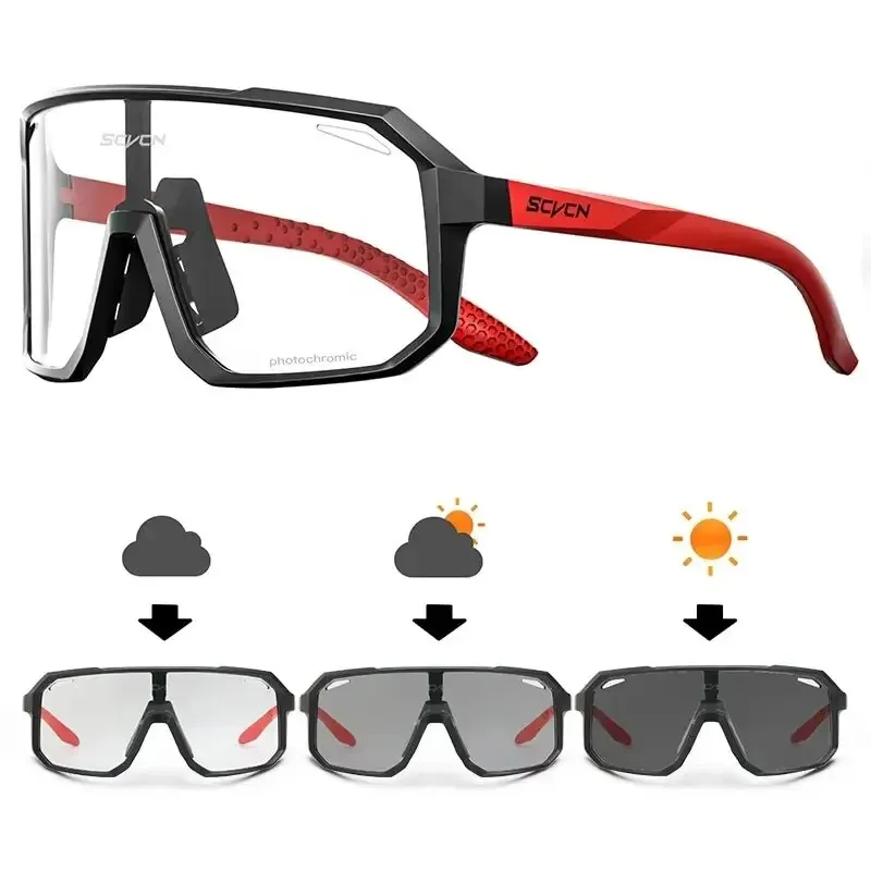 Fahrradbrille Klare Sonnenbrille polarisierte Brille Multi Color Spiegelbrille
