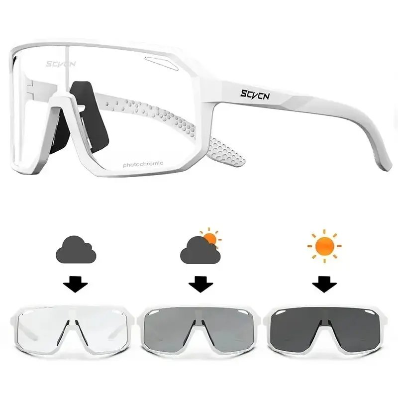 Fahrradbrille Klare Sonnenbrille polarisierte Brille Multi Color Spiegelbrille