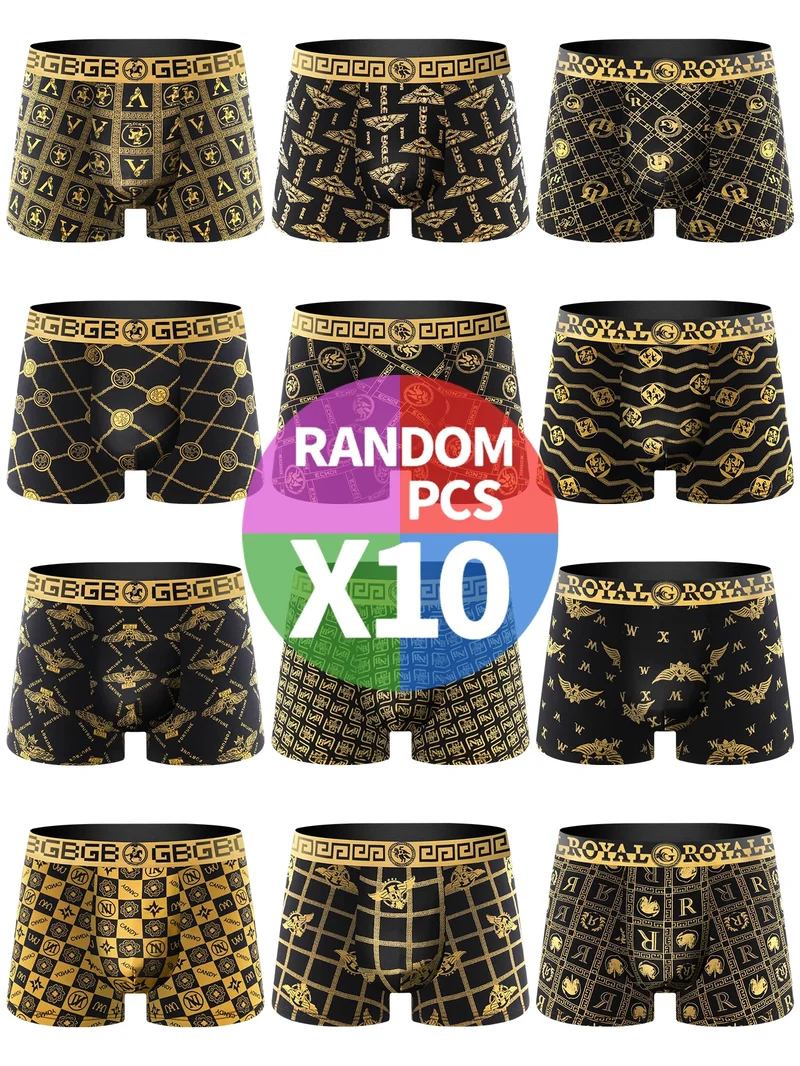 10er Pack Herren Boxershorts Unterhosen Basic Unterwäsche Boxer Shorts