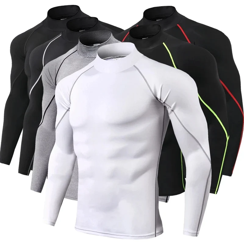 Herren Sport T-Shirt Laufshirt Trikot Kompressionsshirt Funktionsshirt Hemd Top