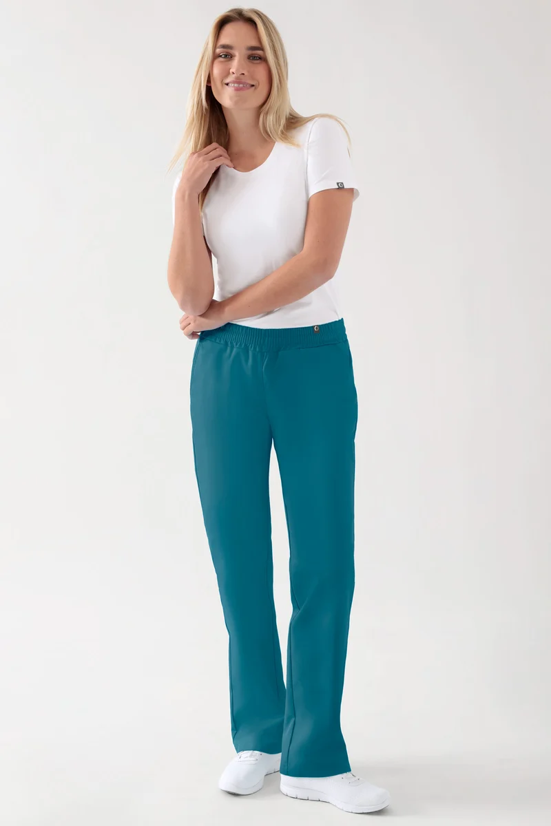 JUST STRONG Hose Damen - Gummibund petrol