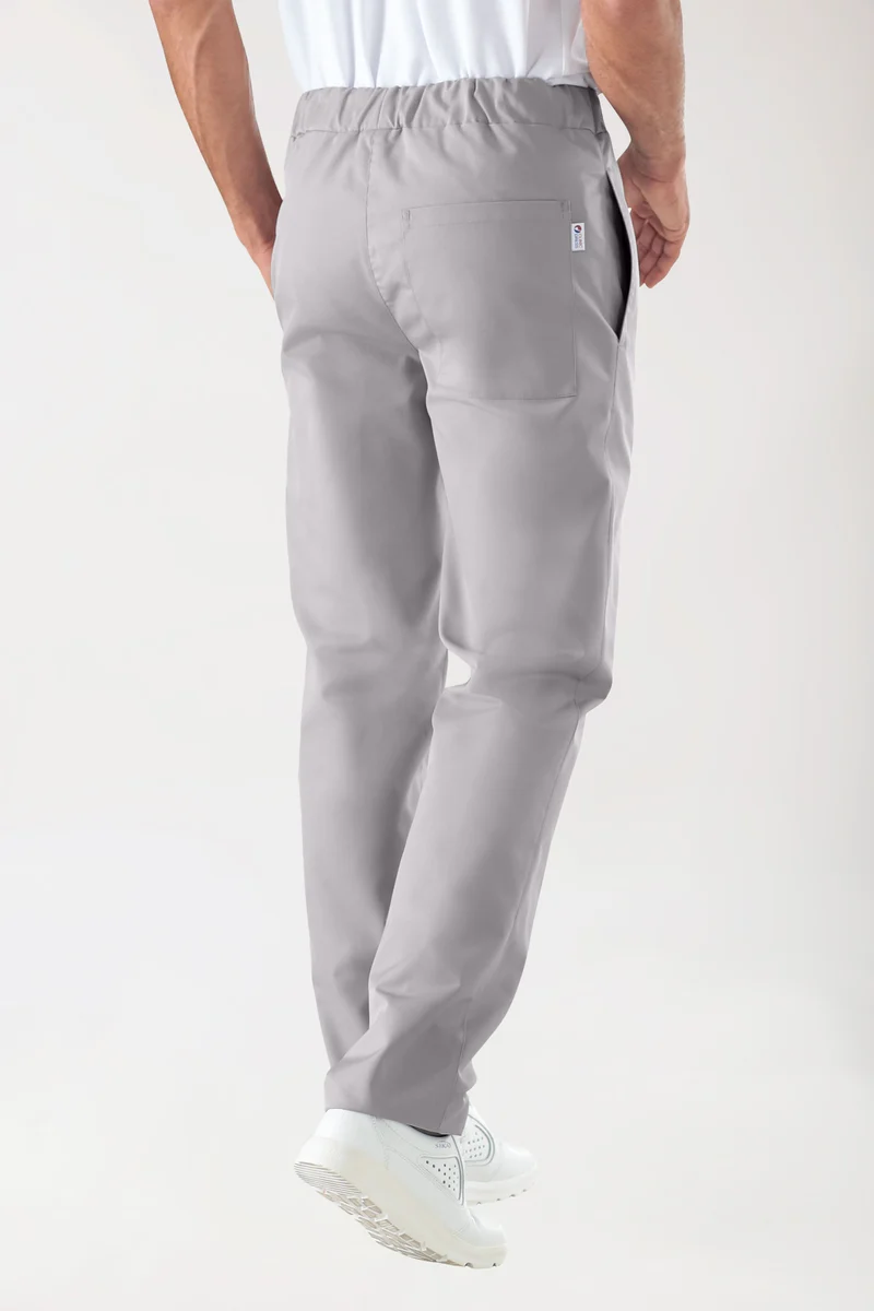 JUST STRONG Hose Unisex - Seitentasche - Gummibund grau