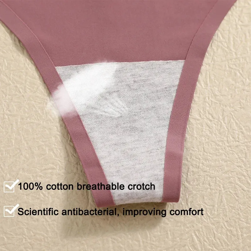3Stk Frauen Tanga String Höschen Sexy Schlüpfer Slip Dessous Unterwäsche Panties