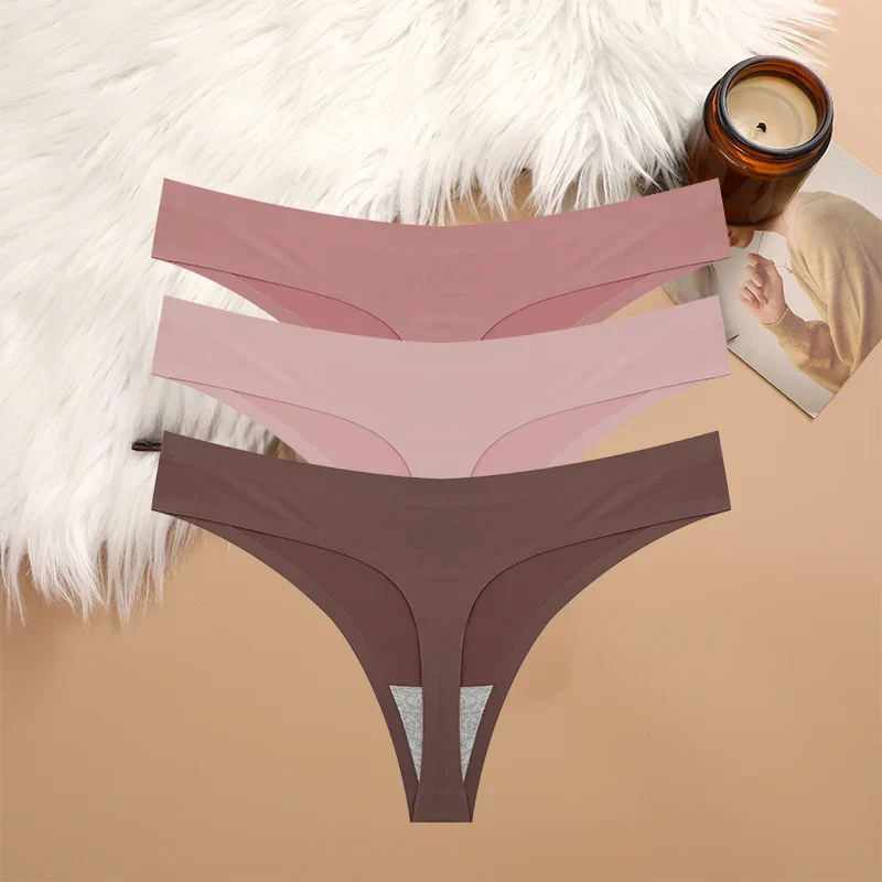 3Stk Frauen Tanga String Höschen Sexy Schlüpfer Slip Dessous Unterwäsche Panties