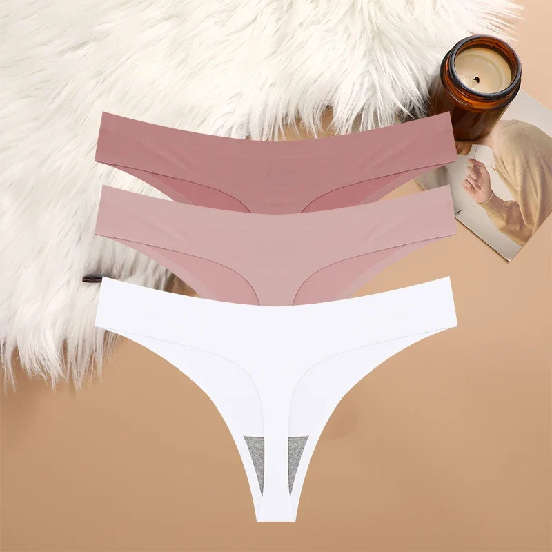 3Stk Frauen Tanga String Höschen Sexy Schlüpfer Slip Dessous Unterwäsche Panties