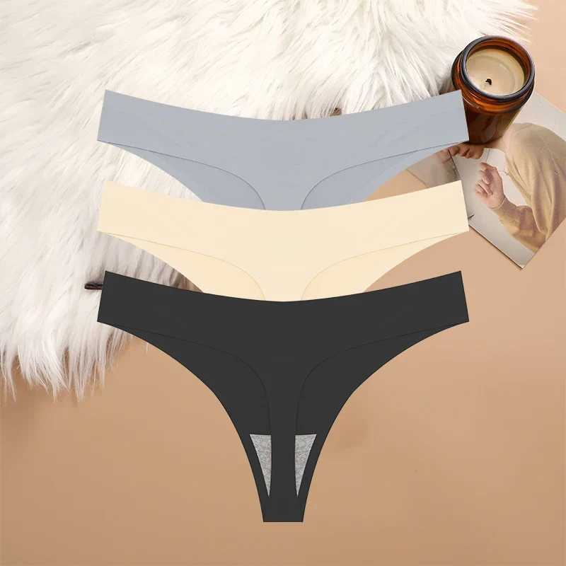 3Stk Frauen Tanga String Höschen Sexy Schlüpfer Slip Dessous Unterwäsche Panties