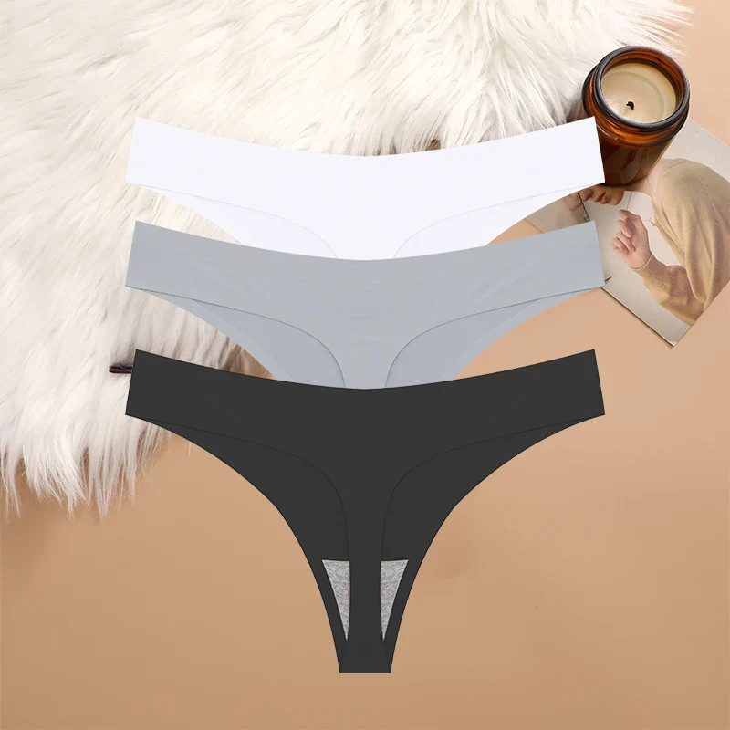 3Stk Frauen Tanga String Höschen Sexy Schlüpfer Slip Dessous Unterwäsche Panties