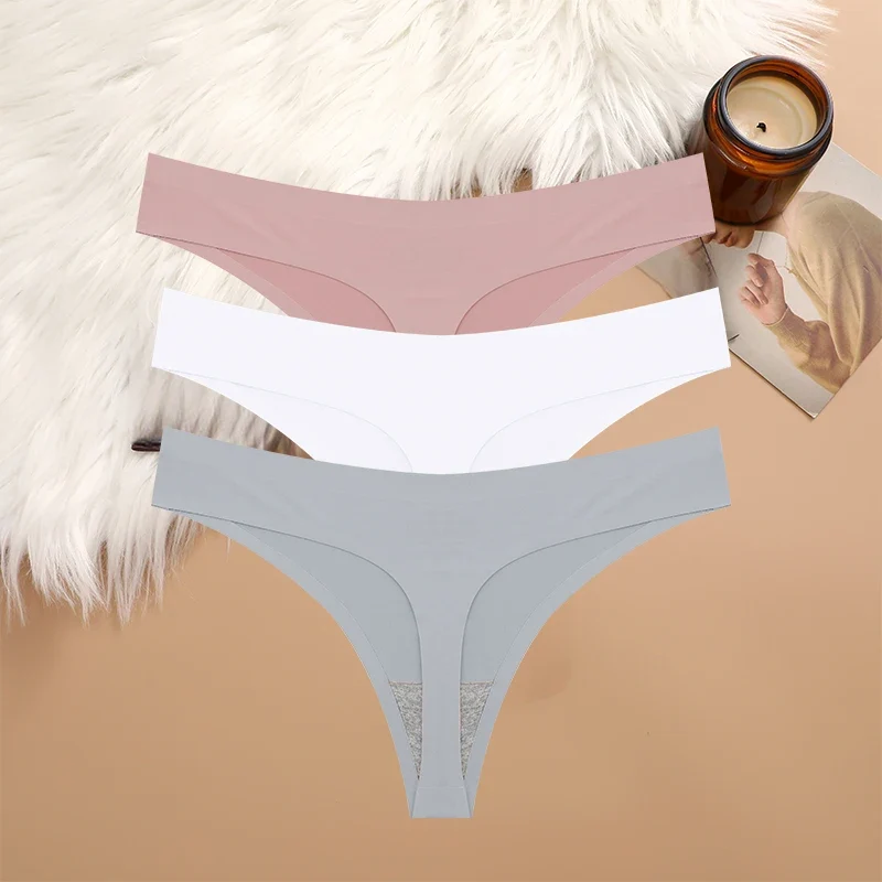 3Stk Frauen Tanga String Höschen Sexy Schlüpfer Slip Dessous Unterwäsche Panties