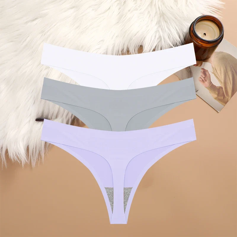 3Stk Frauen Tanga String Höschen Sexy Schlüpfer Slip Dessous Unterwäsche Panties