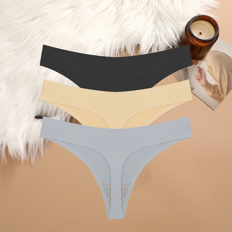 3Stk Frauen Tanga String Höschen Sexy Schlüpfer Slip Dessous Unterwäsche Panties
