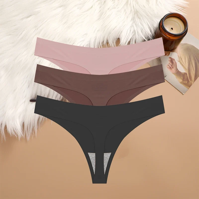 3Stk Frauen Tanga String Höschen Sexy Schlüpfer Slip Dessous Unterwäsche Panties