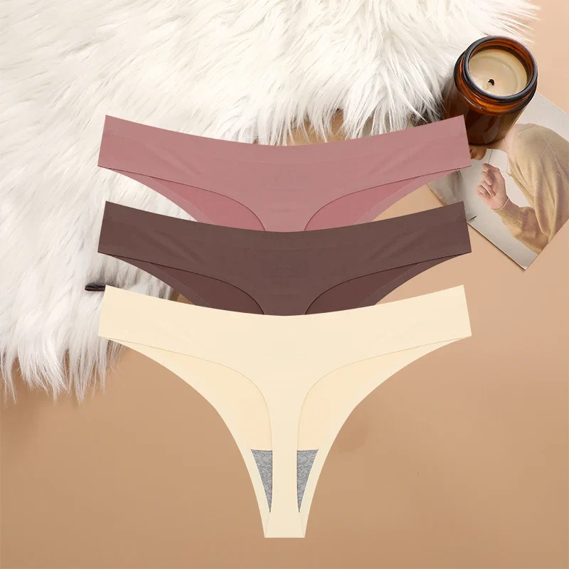 3Stk Frauen Tanga String Höschen Sexy Schlüpfer Slip Dessous Unterwäsche Panties