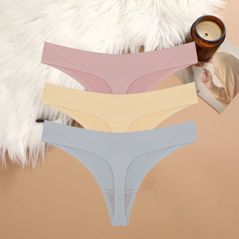 3Stk Frauen Tanga String Höschen Sexy Schlüpfer Slip Dessous Unterwäsche Panties