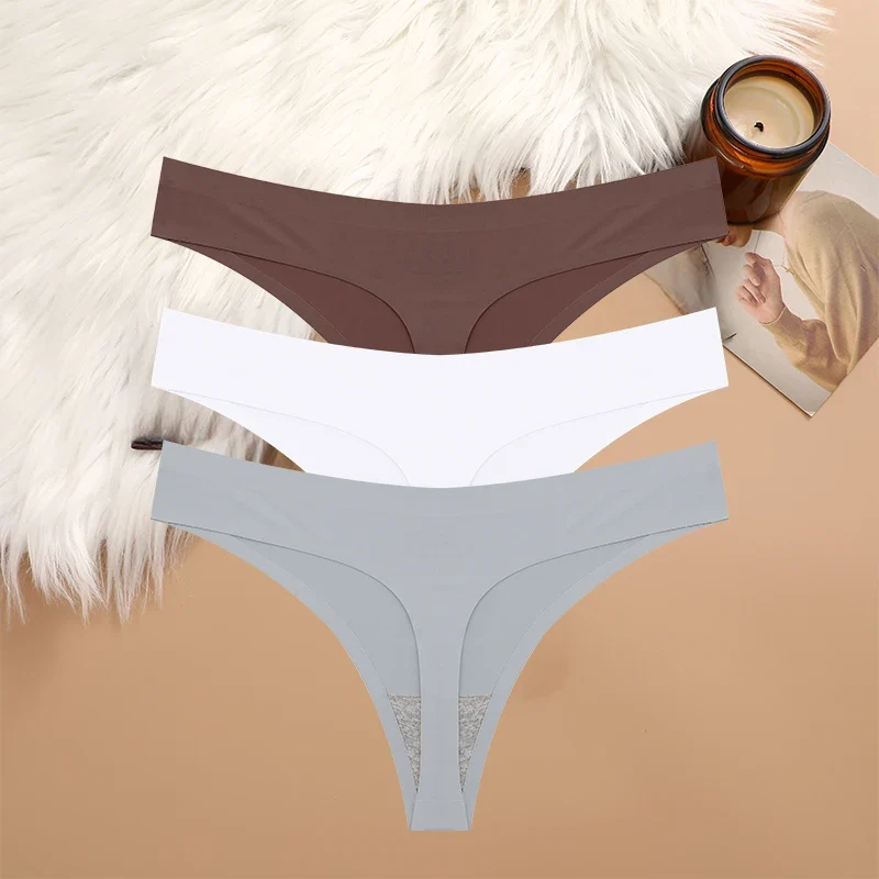 3Stk Frauen Tanga String Höschen Sexy Schlüpfer Slip Dessous Unterwäsche Panties