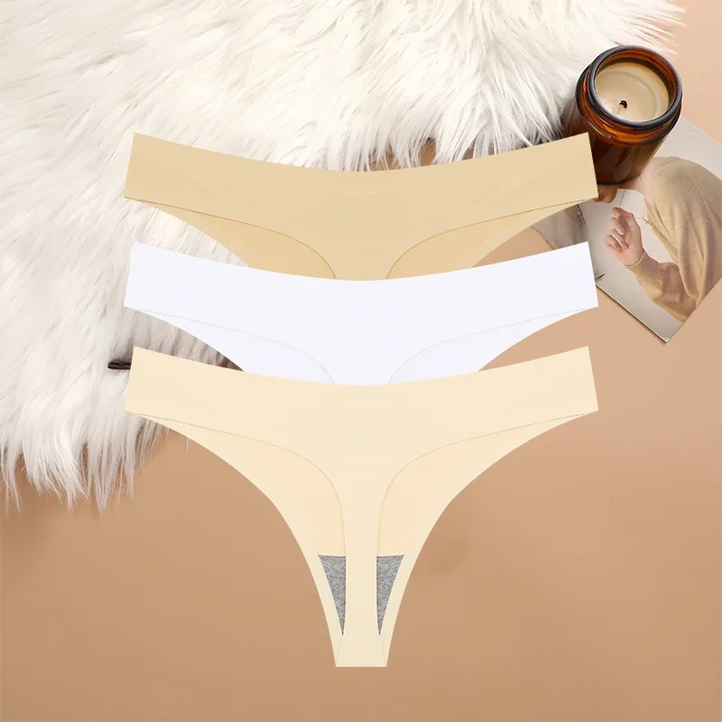 3Stk Frauen Tanga String Höschen Sexy Schlüpfer Slip Dessous Unterwäsche Panties