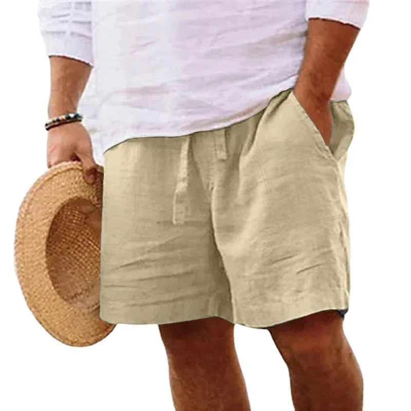 Herren knielange Shorts Bermuda Cargo Pants Vintage Casual Capri Kurze Hose