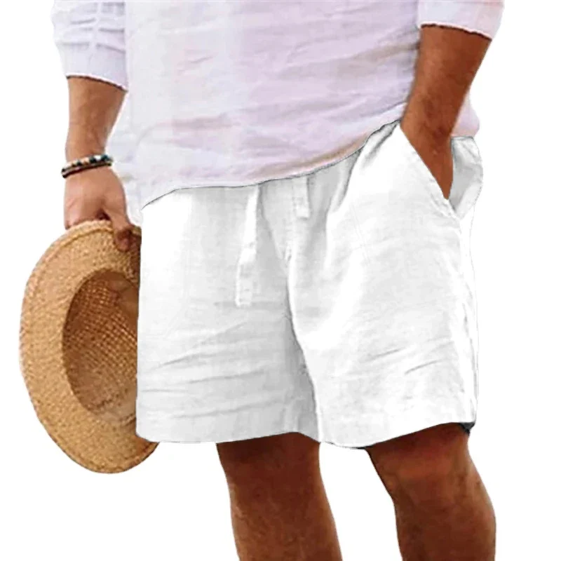 Herren knielange Shorts Bermuda Cargo Pants Vintage Casual Capri Kurze Hose