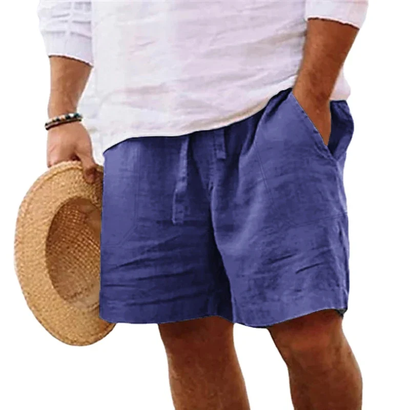 Herren knielange Shorts Bermuda Cargo Pants Vintage Casual Capri Kurze Hose