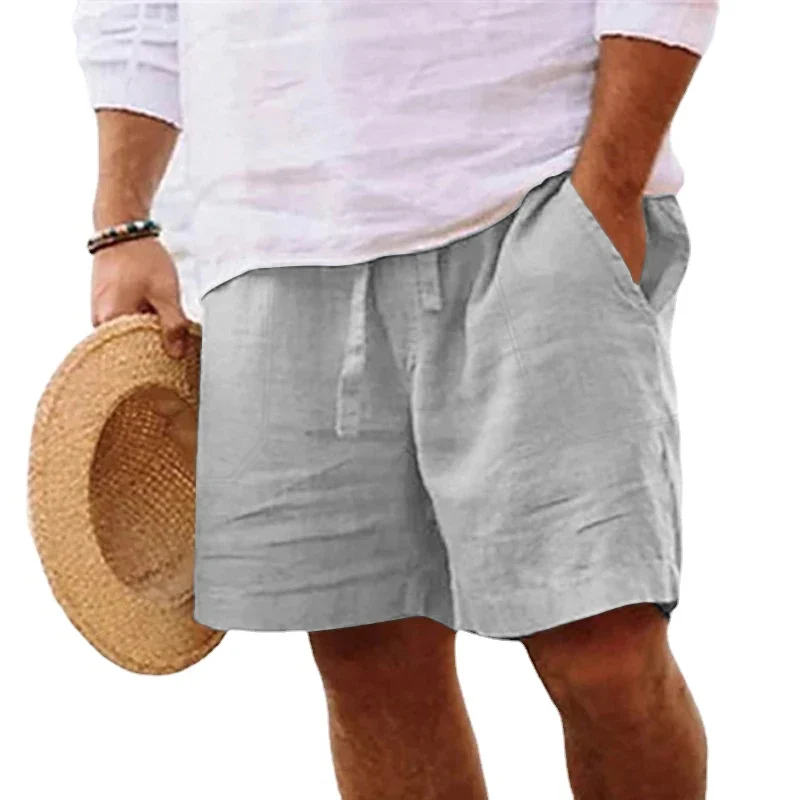 Herren knielange Shorts Bermuda Cargo Pants Vintage Casual Capri Kurze Hose