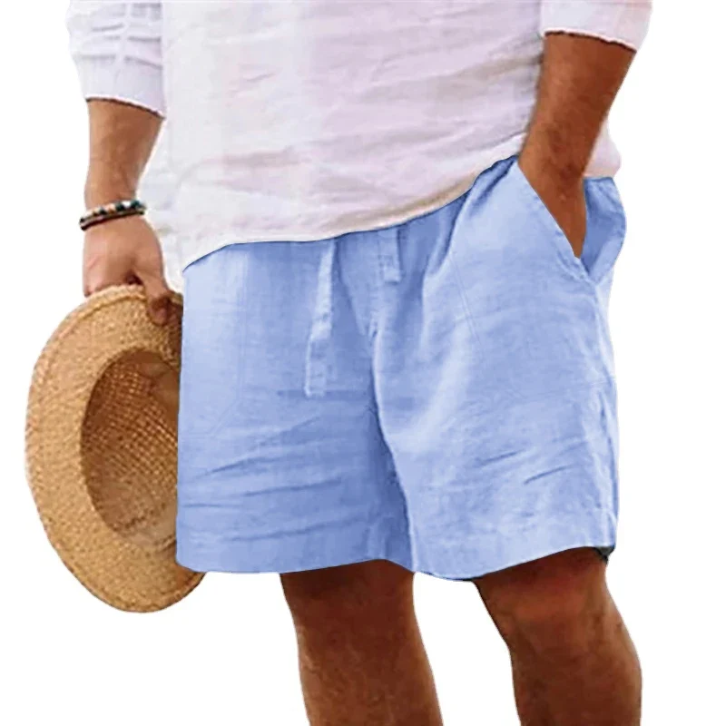 Herren knielange Shorts Bermuda Cargo Pants Vintage Casual Capri Kurze Hose