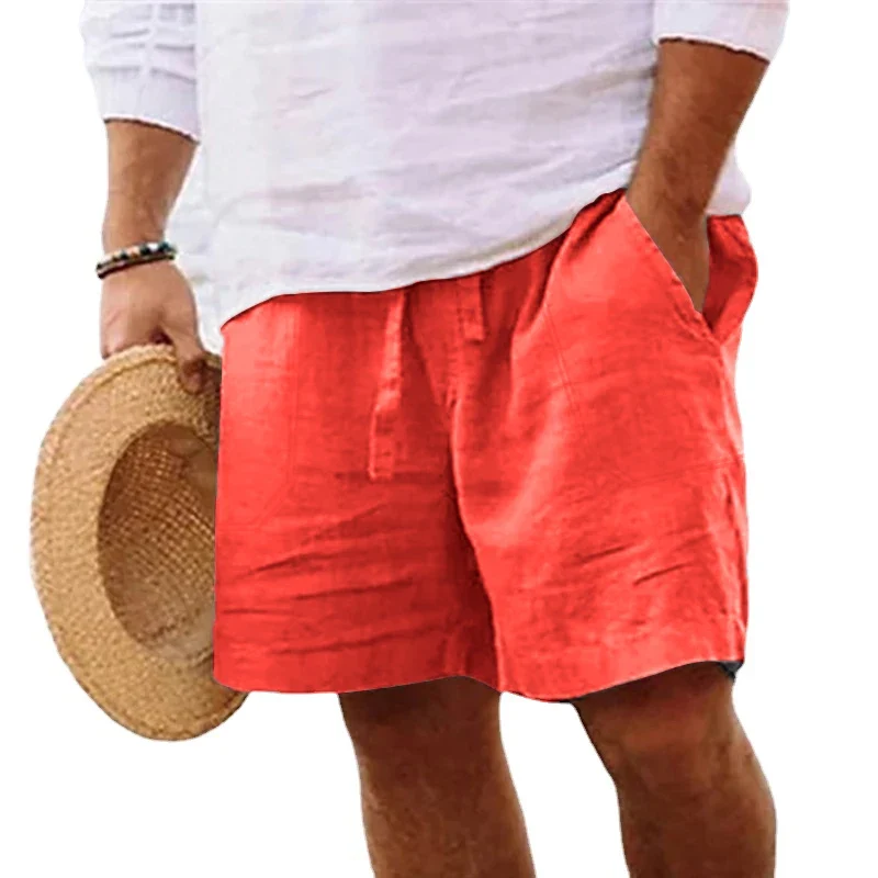 Herren knielange Shorts Bermuda Cargo Pants Vintage Casual Capri Kurze Hose