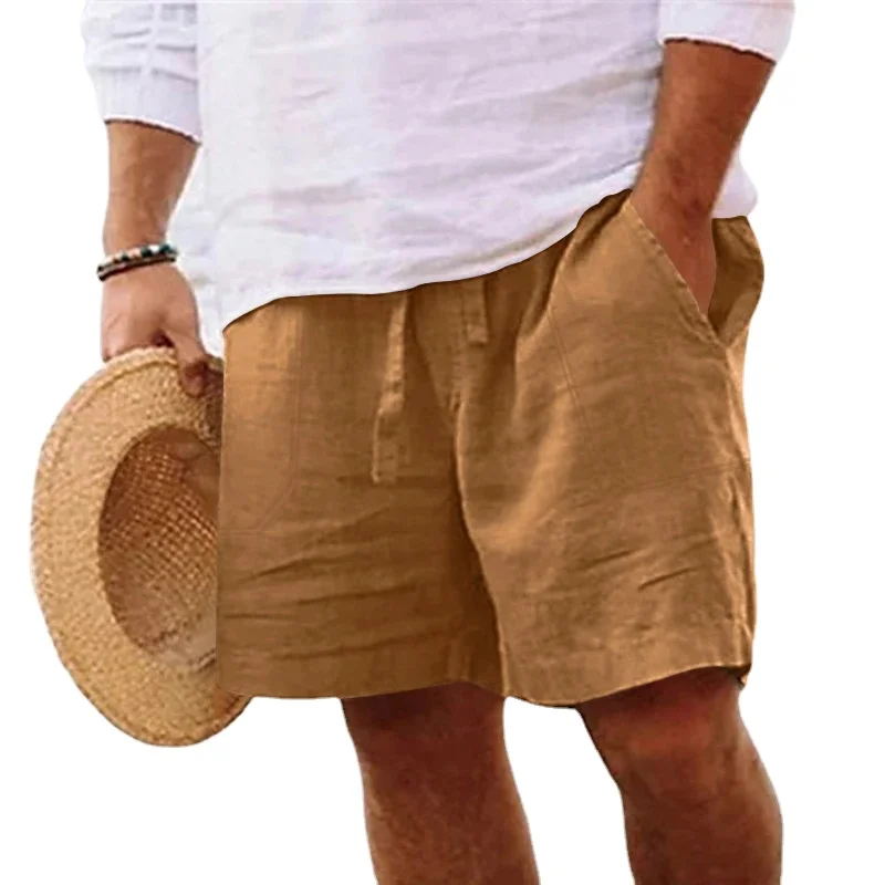 Herren knielange Shorts Bermuda Cargo Pants Vintage Casual Capri Kurze Hose