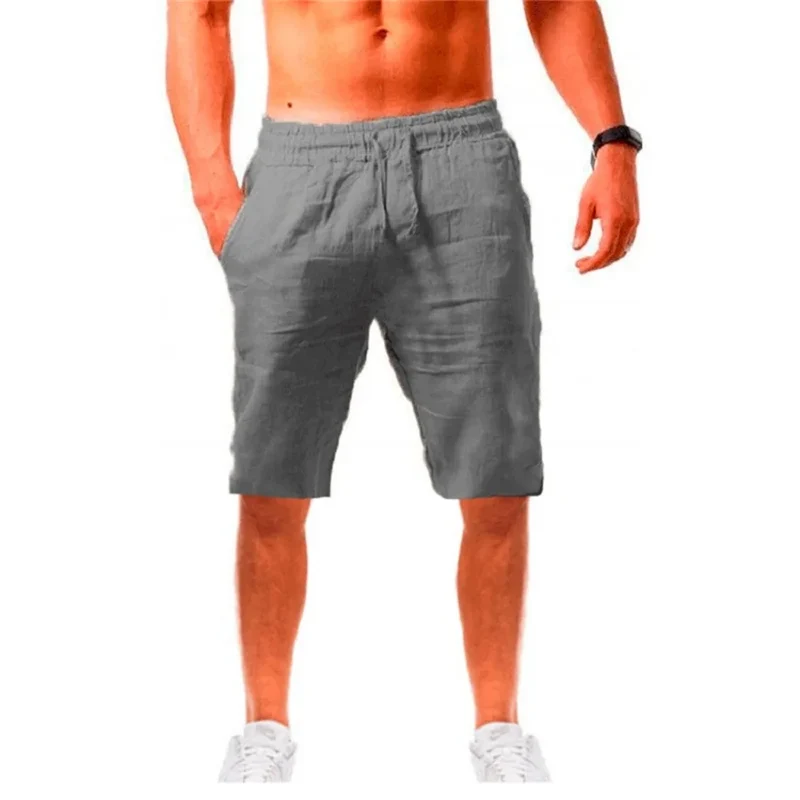 Herren knielange Shorts Bermuda Cargo Pants Vintage Casual Capri Kurze Hose