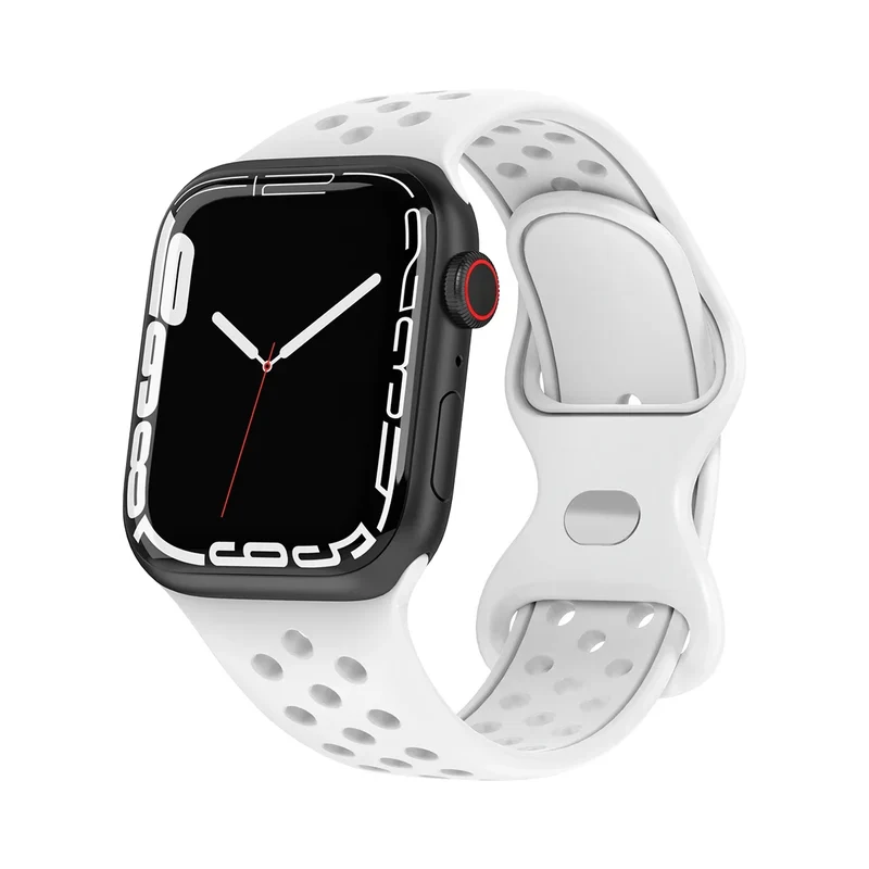Sport Armband für Apple Watch Series 9 8 7 6 5 4 3 SE Ultra Silikon Band iWatch