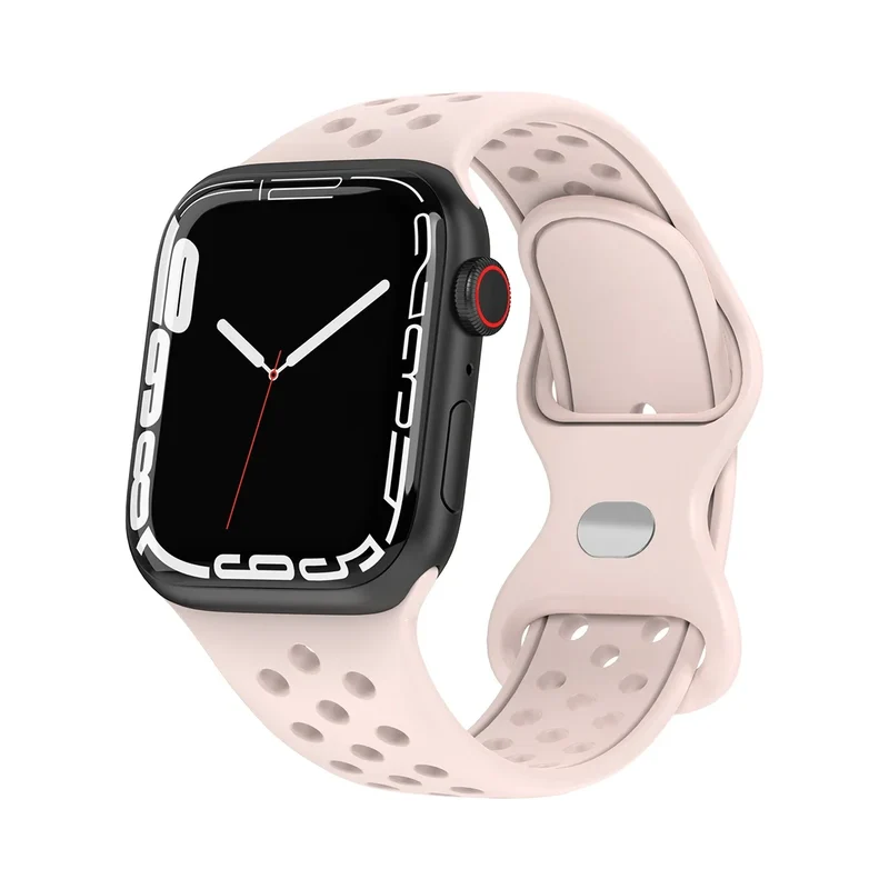 Sport Armband für Apple Watch Series 9 8 7 6 5 4 3 SE Ultra Silikon Band iWatch