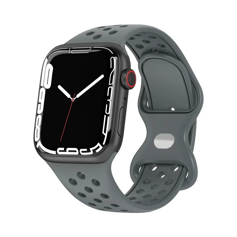 Sport Armband für Apple Watch Series 9 8 7 6 5 4 3 SE Ultra Silikon Band iWatch
