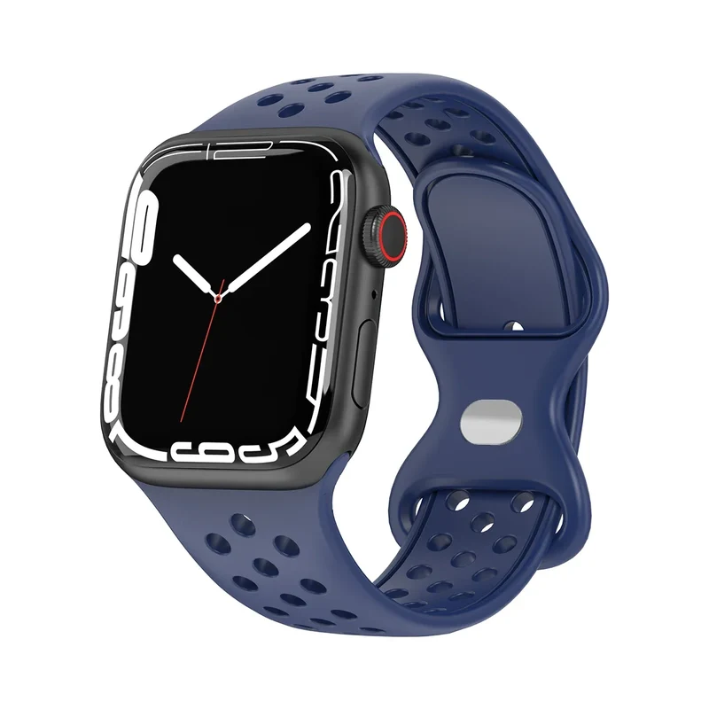 Sport Armband für Apple Watch Series 9 8 7 6 5 4 3 SE Ultra Silikon Band iWatch
