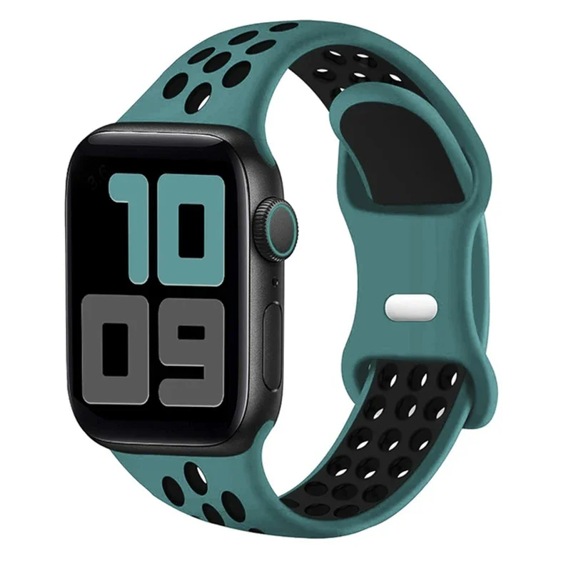 Sport Armband für Apple Watch Series 9 8 7 6 5 4 3 SE Ultra Silikon Band iWatch