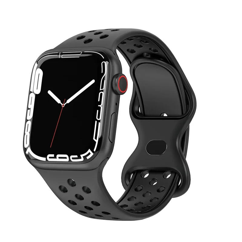 Sport Armband für Apple Watch Series 9 8 7 6 5 4 3 SE Ultra Silikon Band iWatch