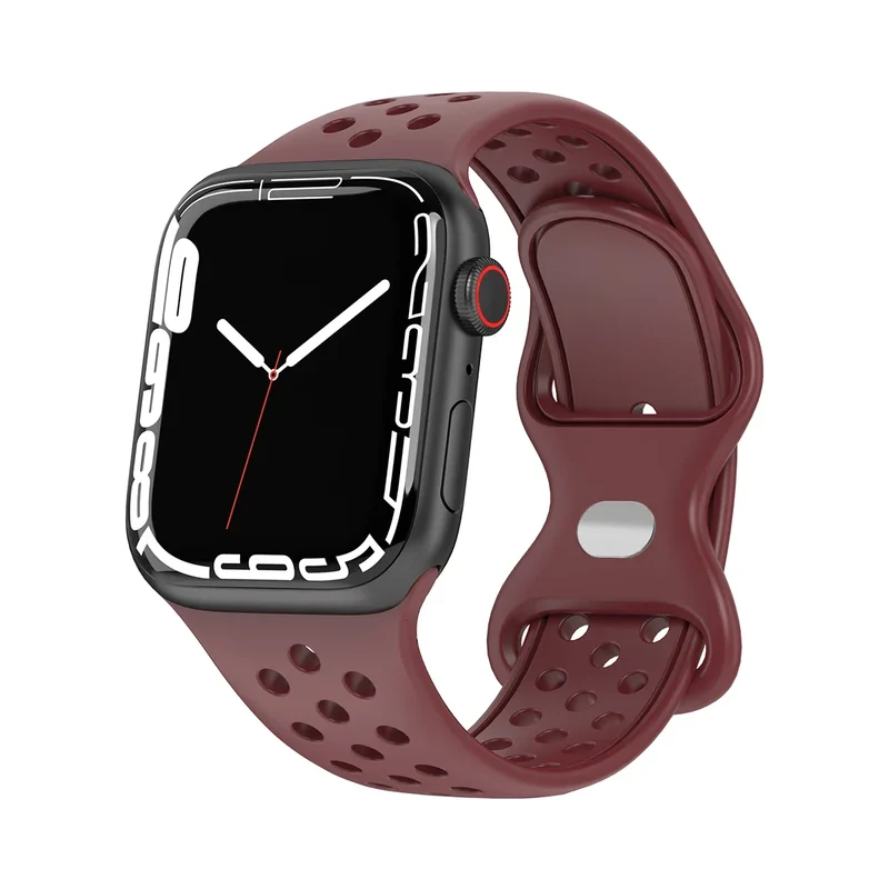 Sport Armband für Apple Watch Series 9 8 7 6 5 4 3 SE Ultra Silikon Band iWatch