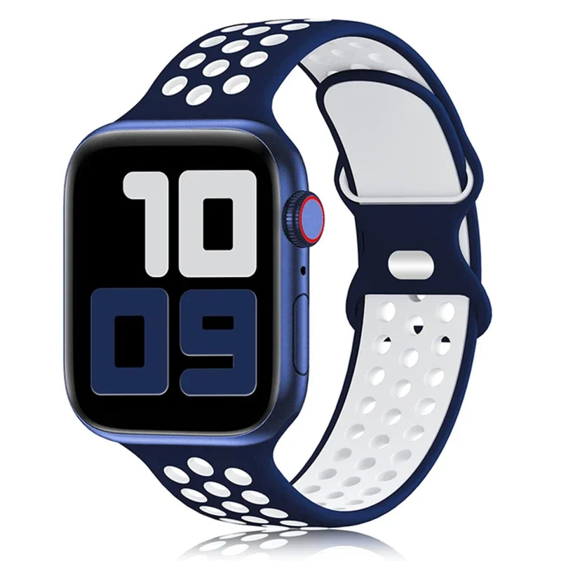 Sport Armband für Apple Watch Series 9 8 7 6 5 4 3 SE Ultra Silikon Band iWatch