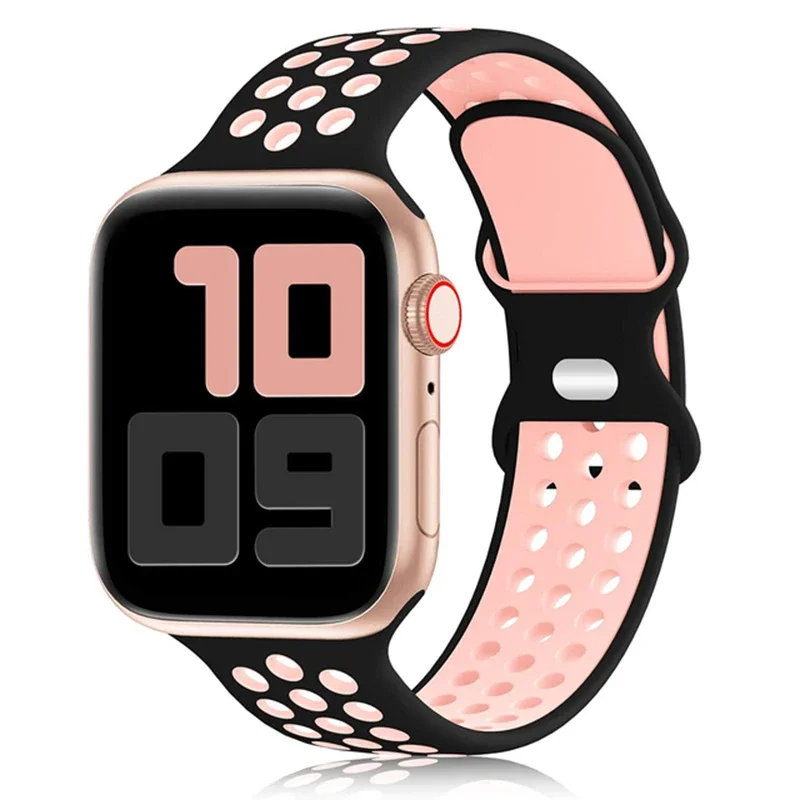 Sport Armband für Apple Watch Series 9 8 7 6 5 4 3 SE Ultra Silikon Band iWatch