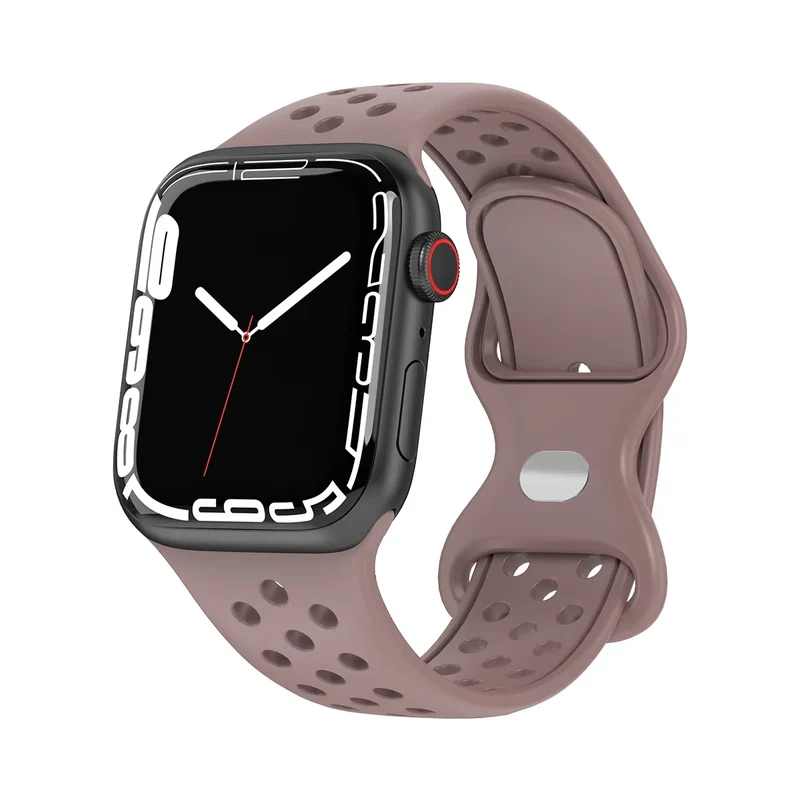 Sport Armband für Apple Watch Series 9 8 7 6 5 4 3 SE Ultra Silikon Band iWatch