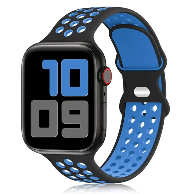 Sport Armband für Apple Watch Series 9 8 7 6 5 4 3 SE Ultra Silikon Band iWatch