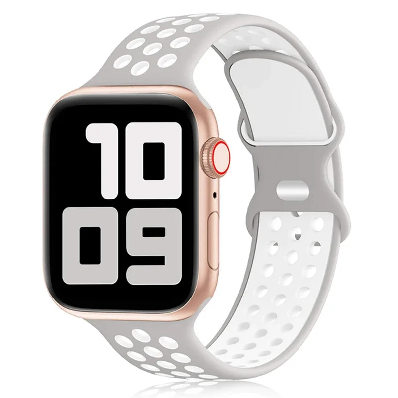 Sport Armband für Apple Watch Series 9 8 7 6 5 4 3 SE Ultra Silikon Band iWatch