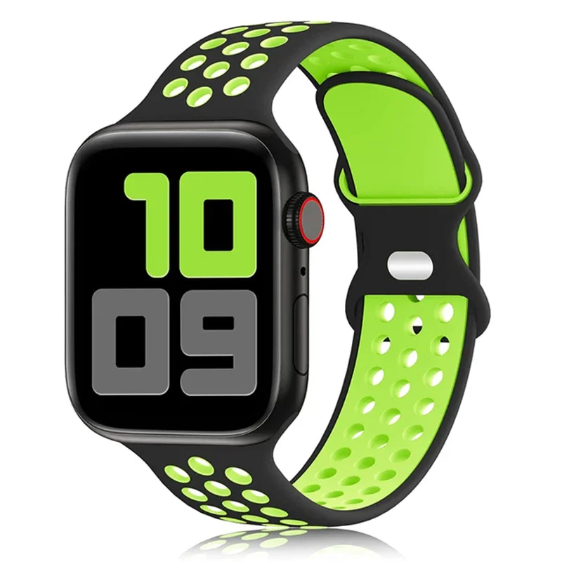 Sport Armband für Apple Watch Series 9 8 7 6 5 4 3 SE Ultra Silikon Band iWatch