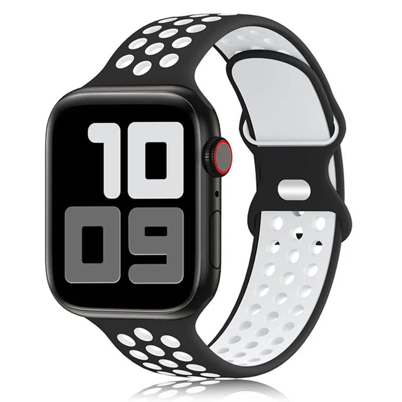 Sport Armband für Apple Watch Series 9 8 7 6 5 4 3 SE Ultra Silikon Band iWatch