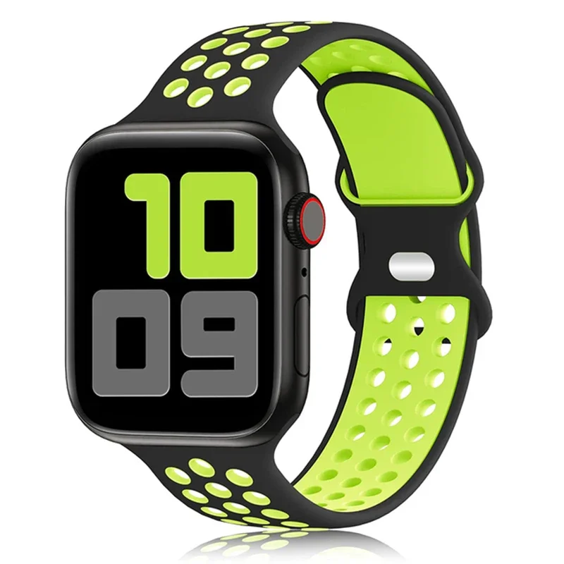 Sport Armband für Apple Watch Series 9 8 7 6 5 4 3 SE Ultra Silikon Band iWatch