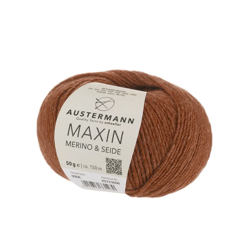 Maxin Merino&Seide | 150M - 50G | 06 - Zimt