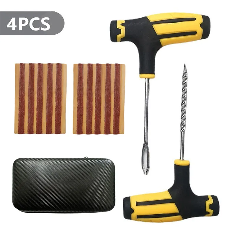 Auto Reifenreparatur Set PKW Pannenset Flickzeug + Zange Reparatur-Set Motorrad
